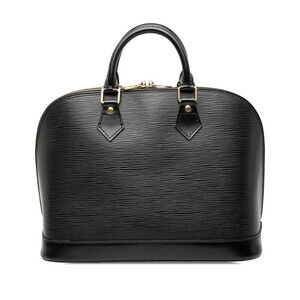 Louis Vuitton Epi Alma Handbag Noir Black Leather